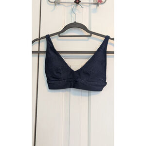 Aerie Women's Navy Blue Bikini Top XS